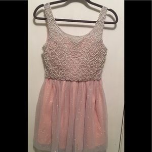 Juniors Pearl Embellished Dress